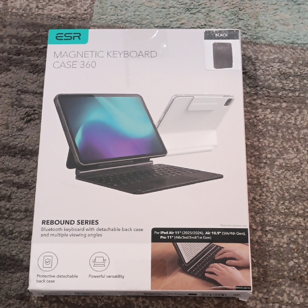 Black Magnetic Keyboard Case 360